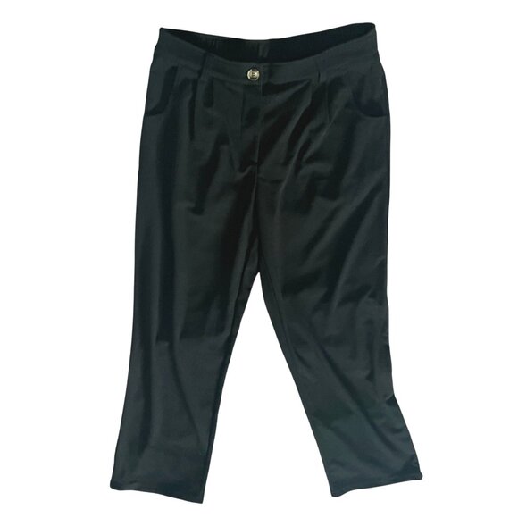 Halara Mid Rise Zipper Pocket Waffle Casual Pants Sz XL Womens Black - Picture 3 of 12